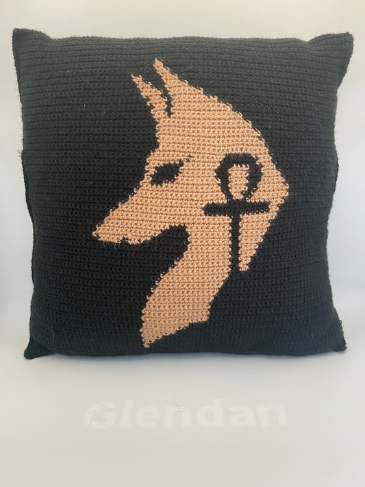 Anubis Ankh Pillow