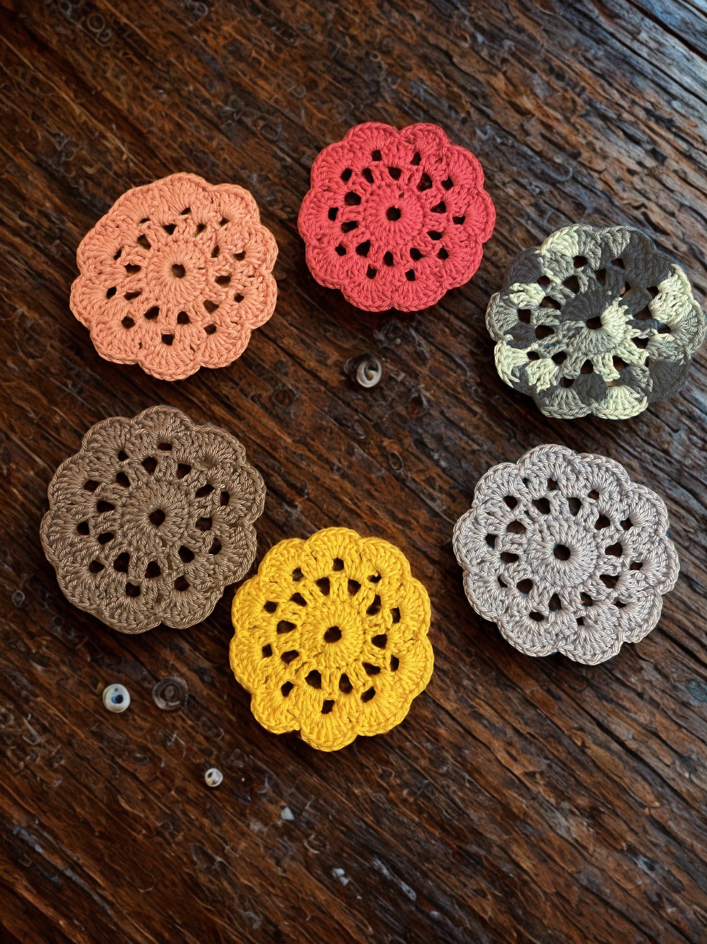 Flower Coasters
